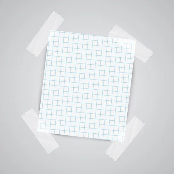 空白纸笔记 — 图库矢量图片