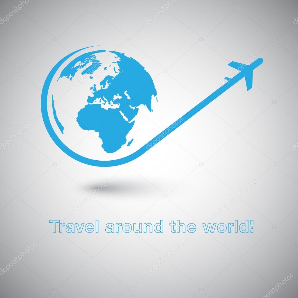 Travel around the world icon