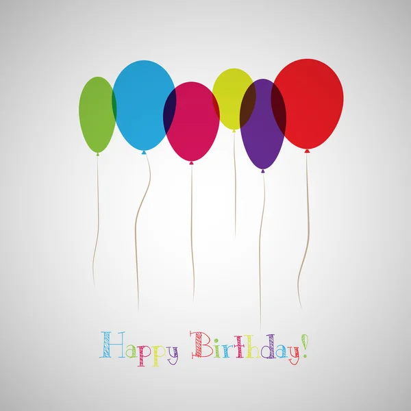 Tarjeta de cumpleaños feliz — Vector de stock