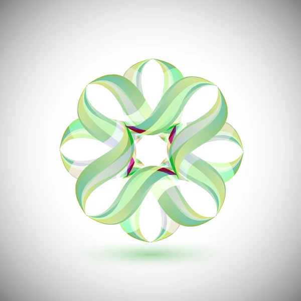 Composition florale géométrique — Image vectorielle