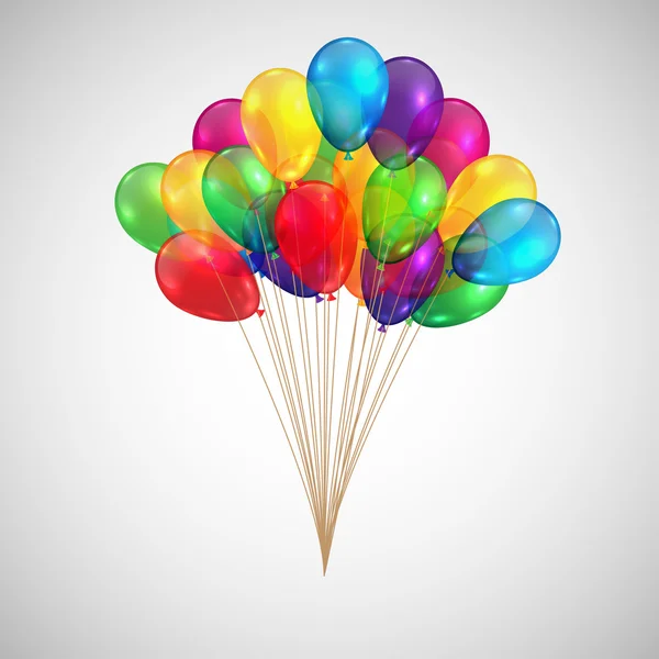 Bos van ballonnen illustratie — Stockvector