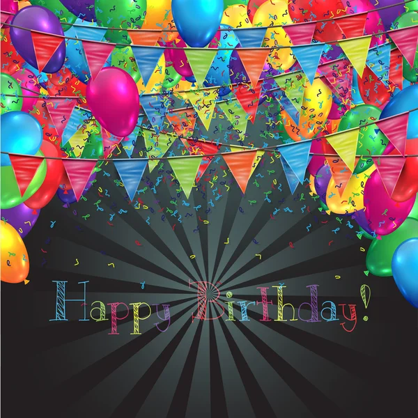 Happy Birthday illustration — Stock Vector