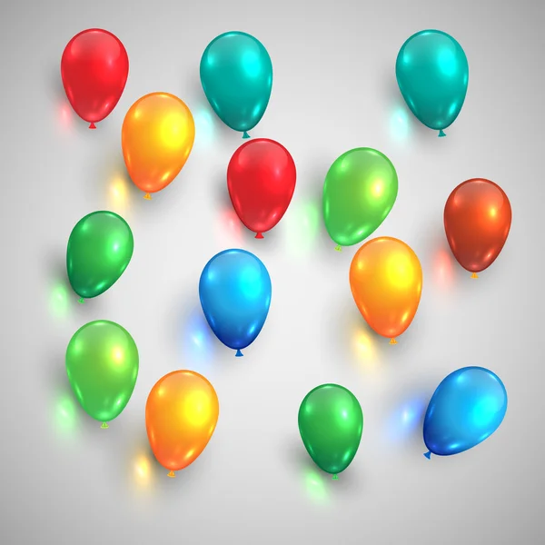 Kleurrijke ballonnen achtergrond — Stockvector