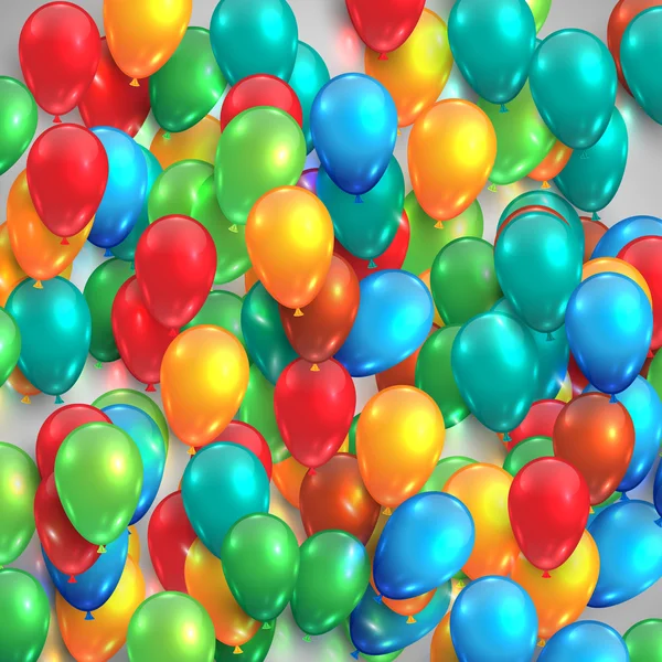 Bunte Luftballons Hintergrund — Stockvektor