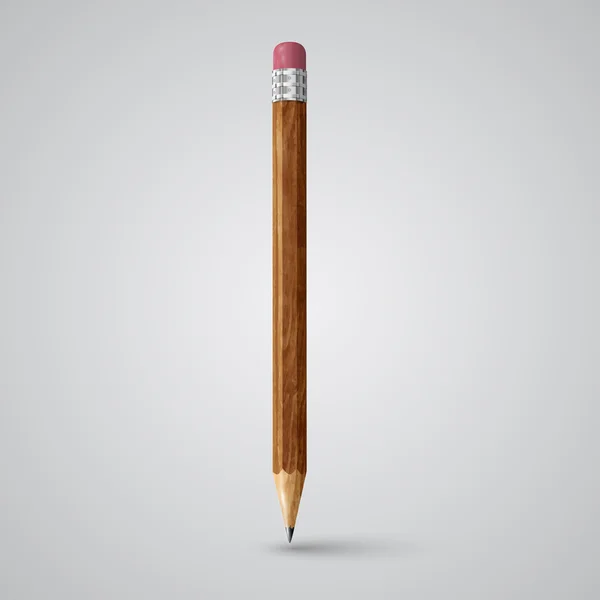 Scherp gedetailleerde potlood — Stockvector