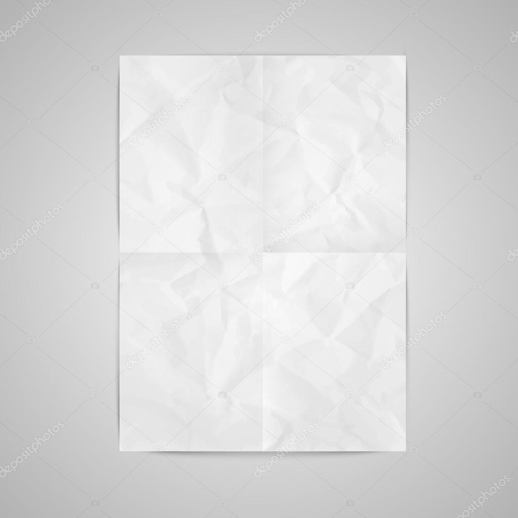 Blank sheet of paper