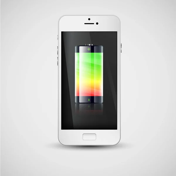 Smartphone charge indication — Stock Vector