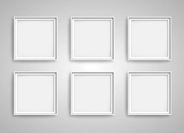 Set of picture frames — Stock Vector