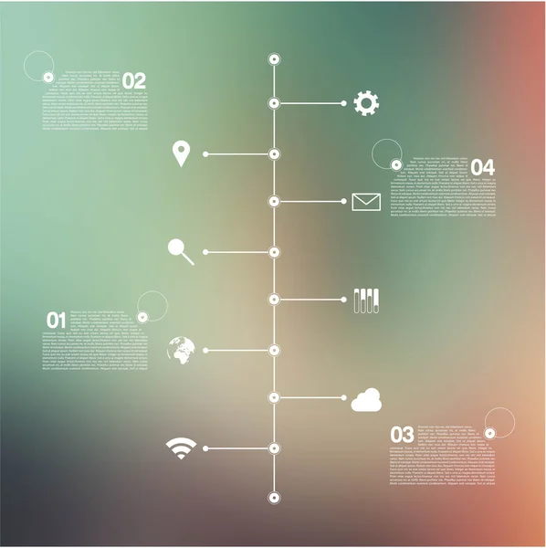 Business tidslinjen Infographic — Stock vektor