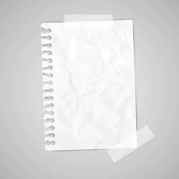 Papel de nota com amostra de fita adesiva —  Vetores de Stock