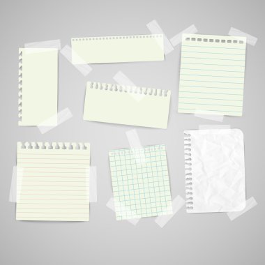 Beyaz kağıt kümesi