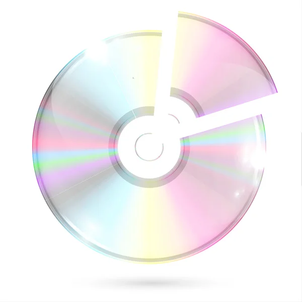 Слайд CD DVD — стоковый вектор