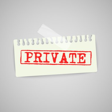 Kağıt Not uyarı işareti ile