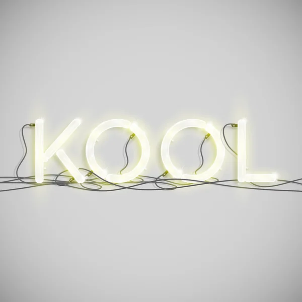 Señal de Kool con cables — Archivo Imágenes Vectoriales