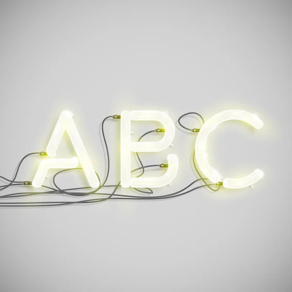 ABC jele a vezetékek — Stock Vector