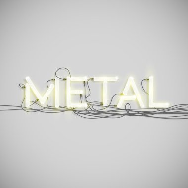 Gerçekçi neon word teller ile