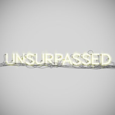 Gerçekçi neon word teller ile