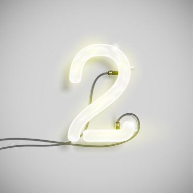 Neon yazı tipi tarafından yapılan numarası