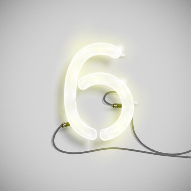 Neon yazı tipi tarafından yapılan numarası