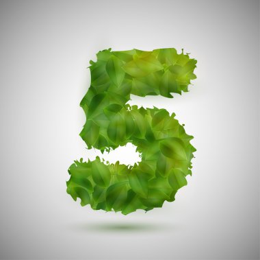 Yaprakları tarafından yapılan bir sayı