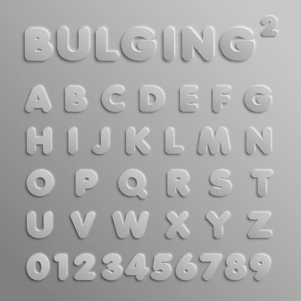 Ρεαλιστική 3d γραμματοσειρά — Διανυσματικό Αρχείο
