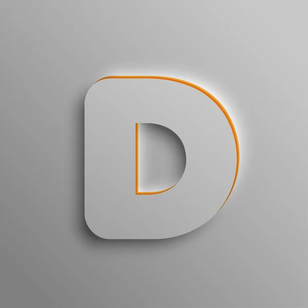 逼真的 3d 字体 — 图库矢量图片