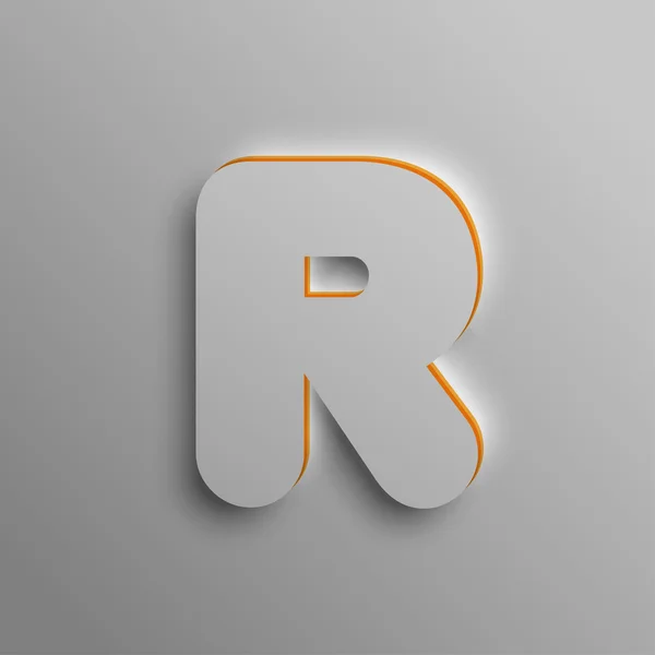 Realistische 3D-Schrift — Stockvektor