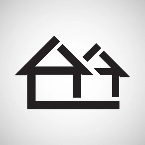 Huis pictogram illustratie — Stockvector