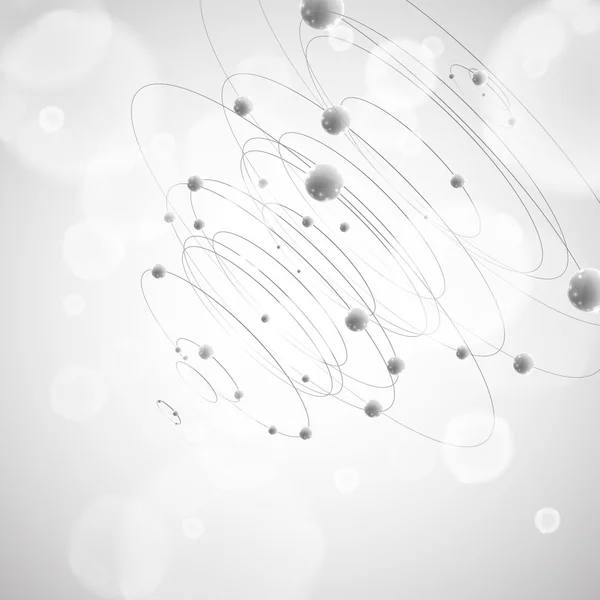 Cercles sur fond gris — Image vectorielle