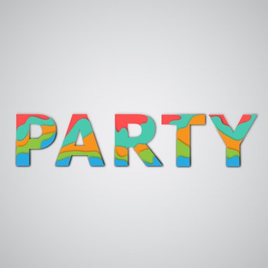 Renkli katmanlı yazı tipi word