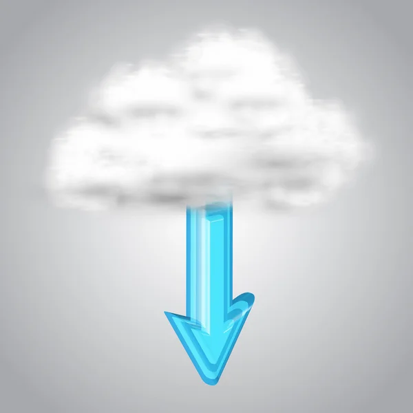 Stáhnout z mraku — Stockový vektor