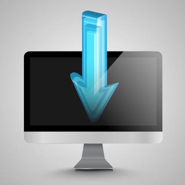 Upload download information concept — Stock Vector