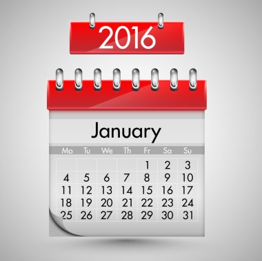 2016 için takvim