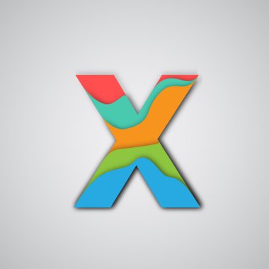 Katmanlı renkli yazı tipi