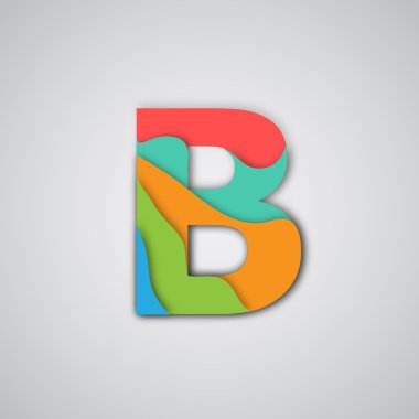 Renkli katmanlı yazı tipi