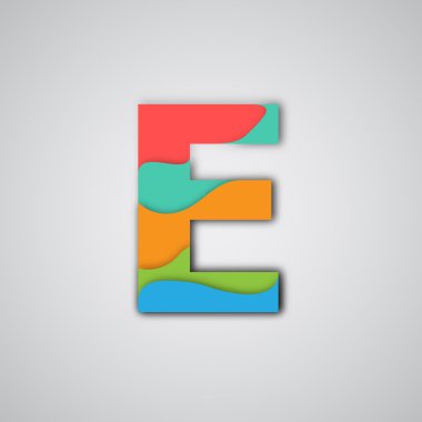 Renkli katmanlı yazı tipi