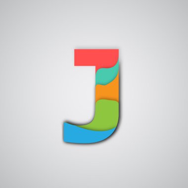 Renkli katmanlı yazı tipi