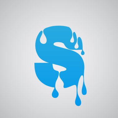 Mavi akışı yazı tipi