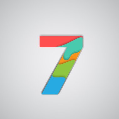 Katmanlı renkli numarası