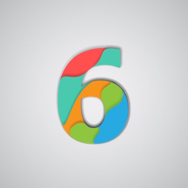 Katmanlı renkli numarası