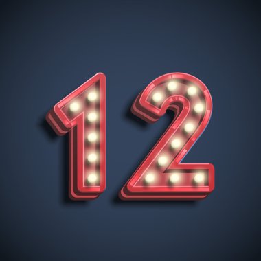 neon ile on iki elektrikli ampul sayısı