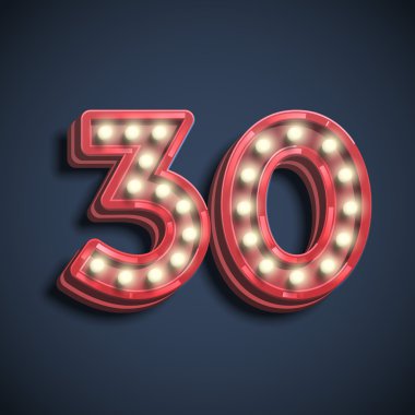 Otuz neon ile elektrikli ampul sayısı