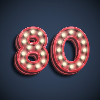 seksen neon ile elektrikli ampul sayısı