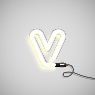 Parlak neon harf