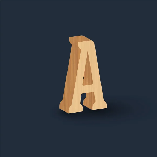 Буква шрифта 3D — стоковый вектор