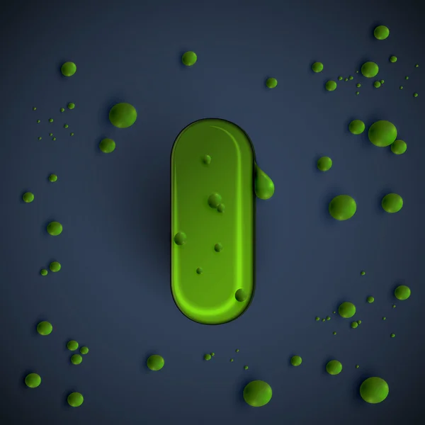 Green slime fuente — Archivo Imágenes Vectoriales