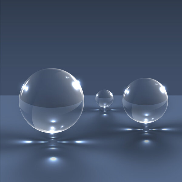 Realistic glass spheres