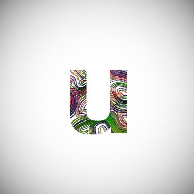 Renkli işareti yazı mektup