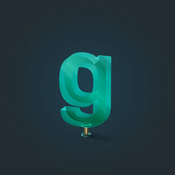Зеленая буква — стоковый вектор