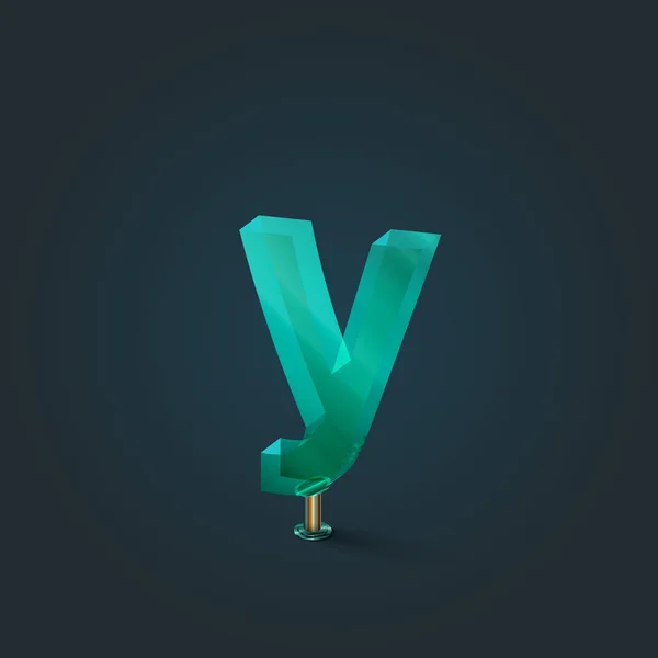 Design verde letra pequena — Vetor de Stock